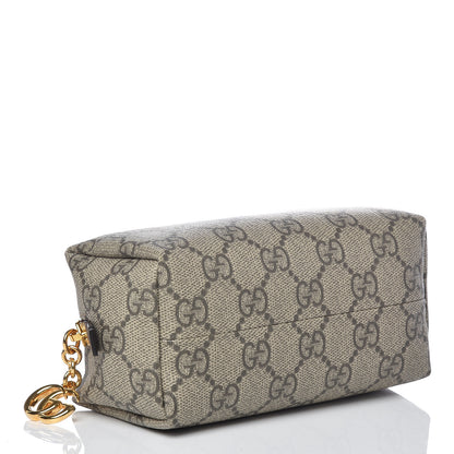Gucci Soft GG Supreme Monogram Calfskin Small Ophidia Cosmetic Case Beige Ebony New Acero 4 of 8
