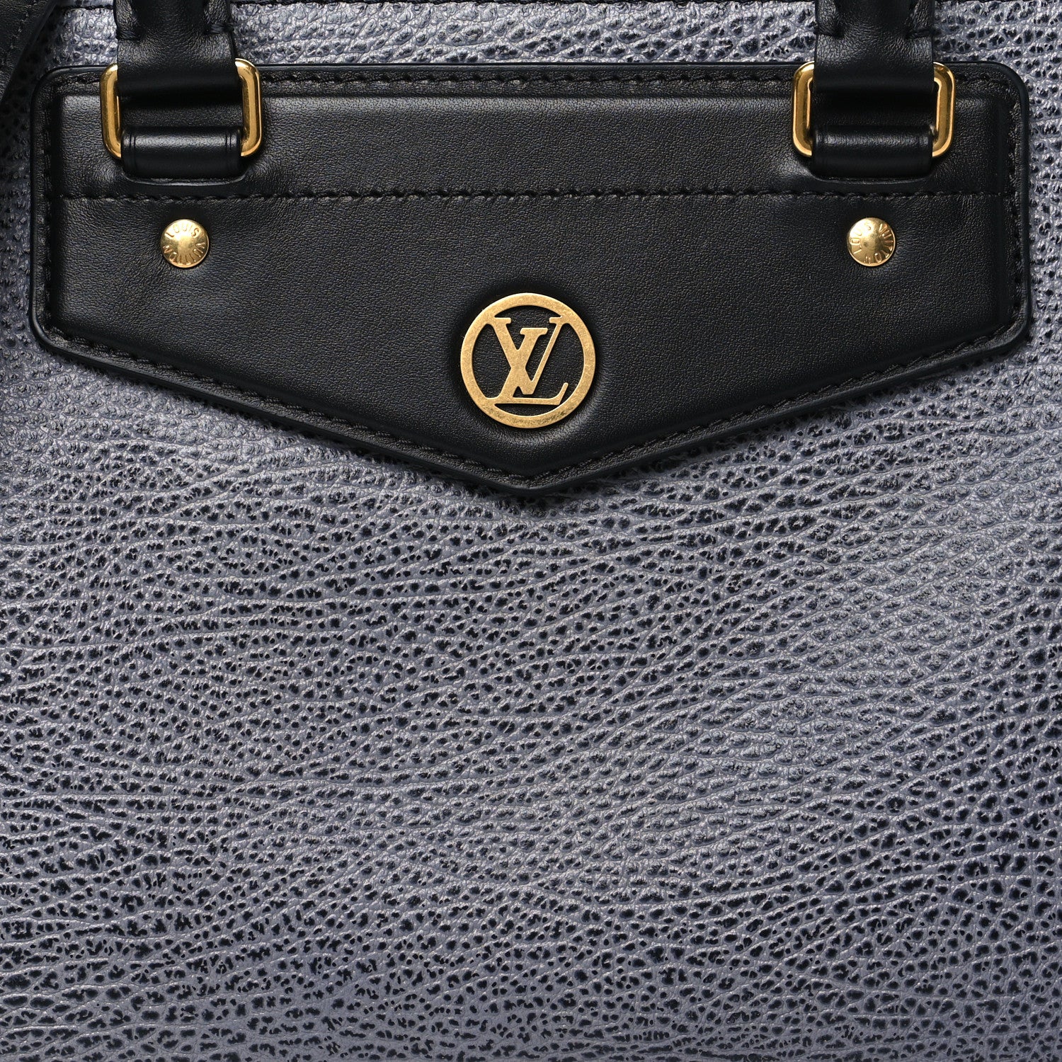 Louis Vuitton Lambskin Pixel Effect Biker MM Dark Denim 7 of 9