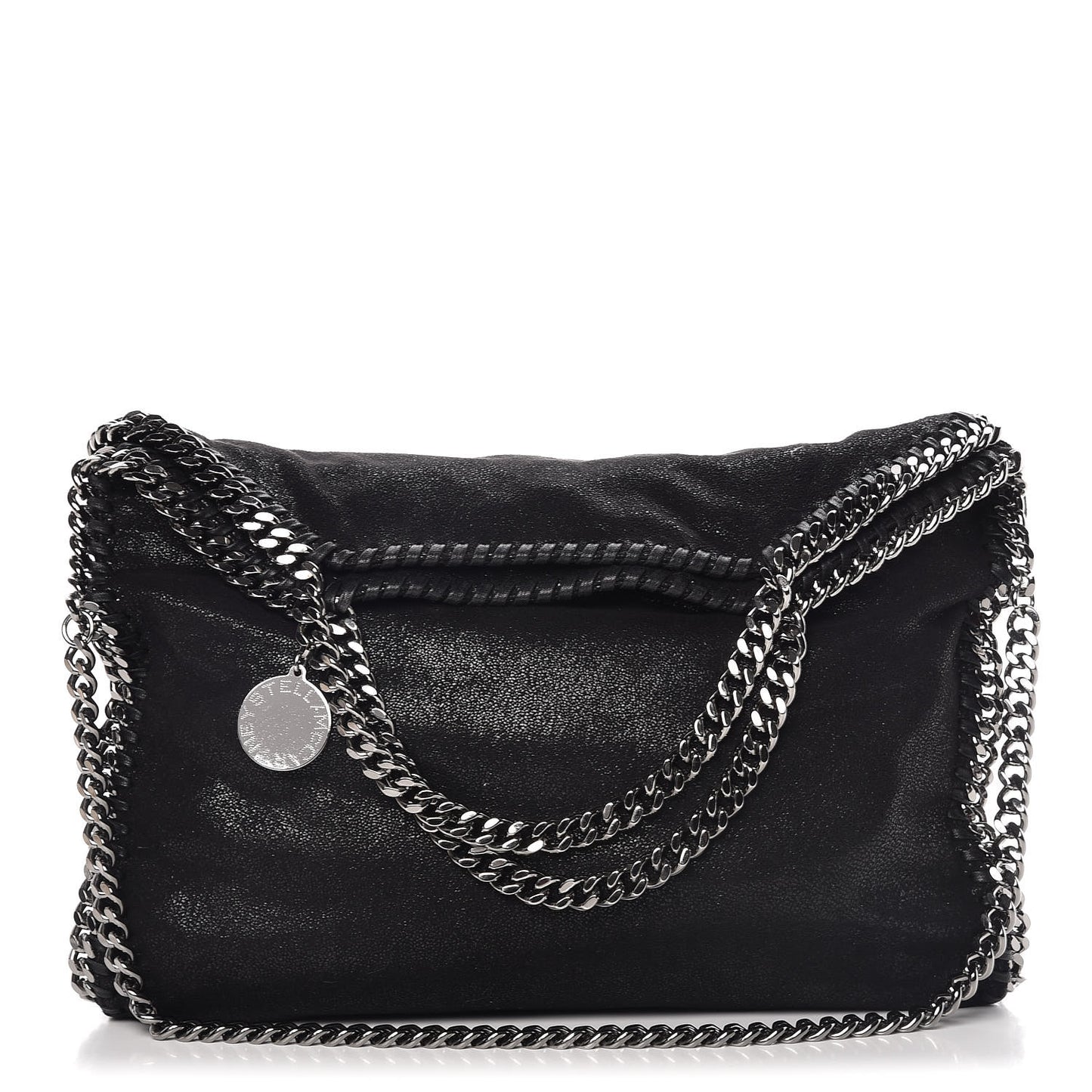 Shaggy Deer Falabella Fold Over Tote Black