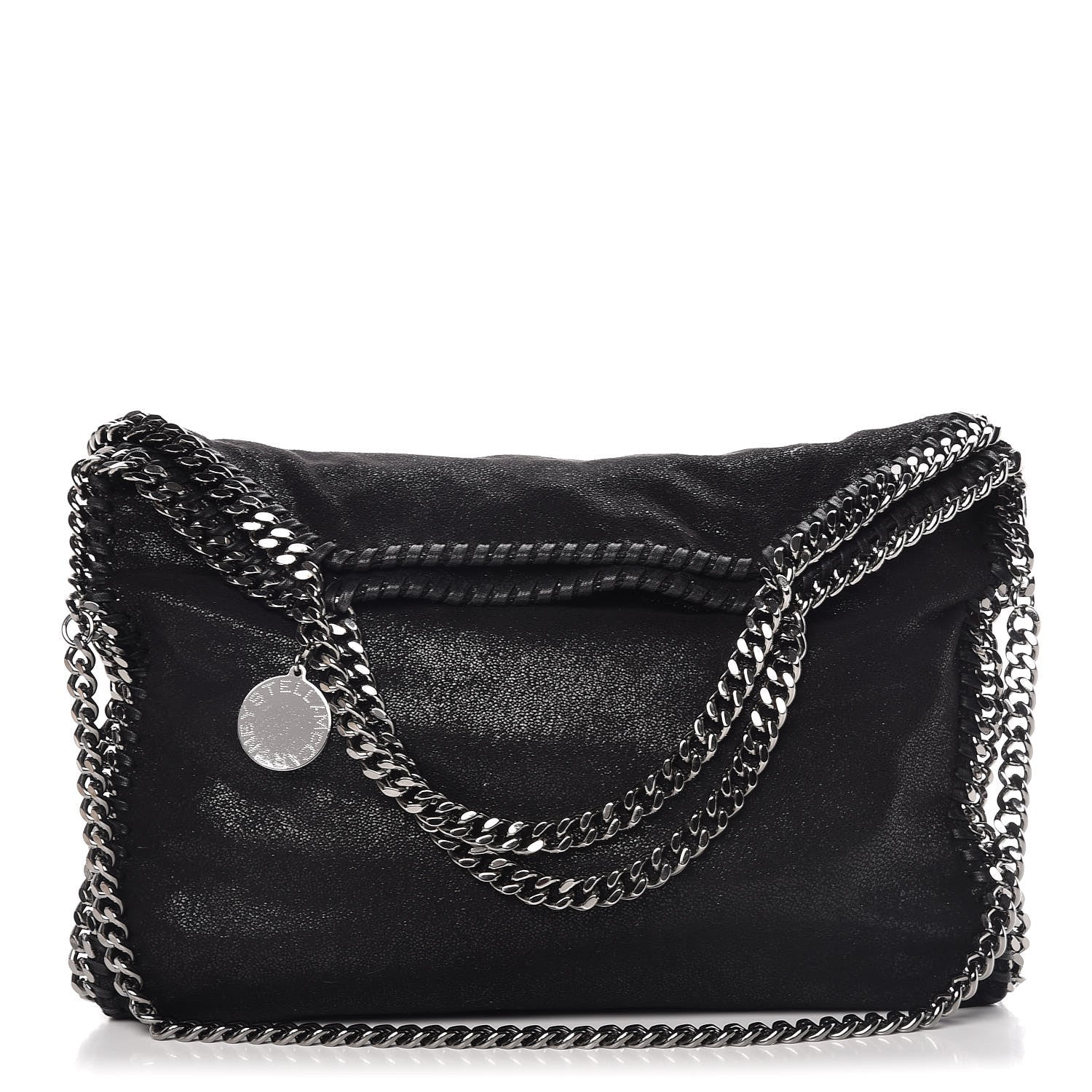 Stella McCartney Shaggy Deer Falabella Fold Over Tote Black 1 of 10