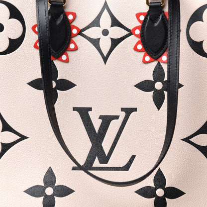 Louis Vuitton Empreinte Monogram Giant Crafty Onthego GM Creme Black 12 of 13