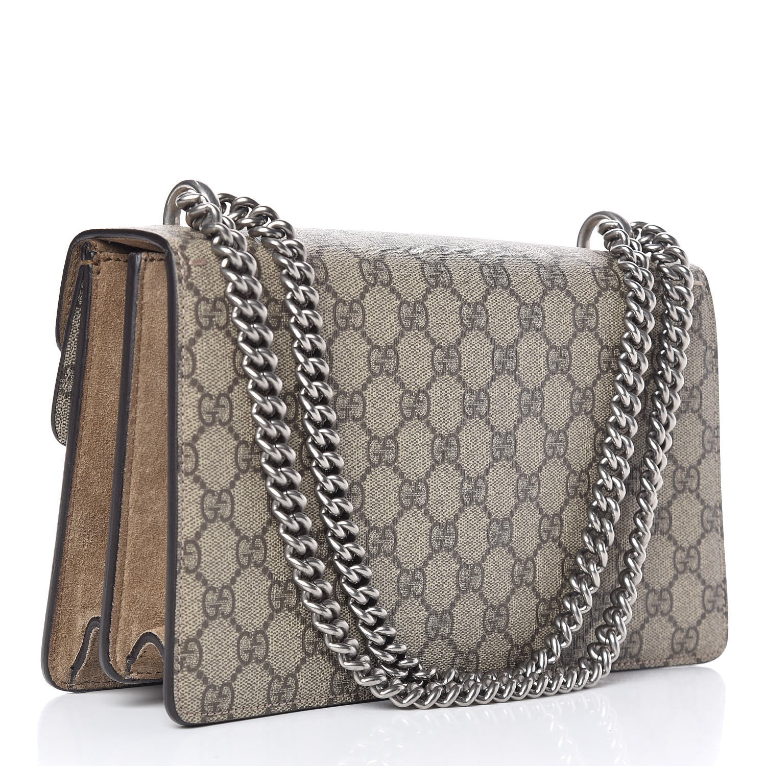 Gucci GG Supreme Monogram Small Dionysus Shoulder Bag Taupe 4 of 11