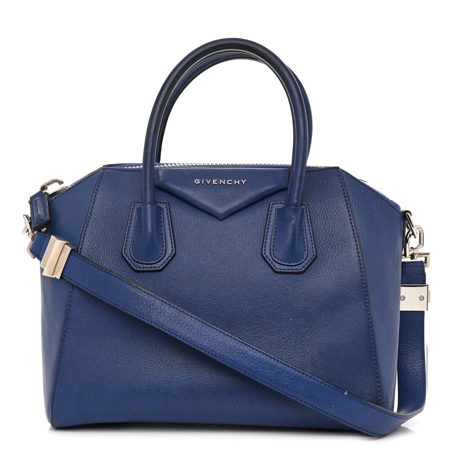 Givenchy Sugar Goatskin Small Antigona Bright Blue 1 of 22