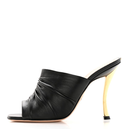 Christian Dior Lambskin D-Fame Mule Sandals 38 Black 1 of 14