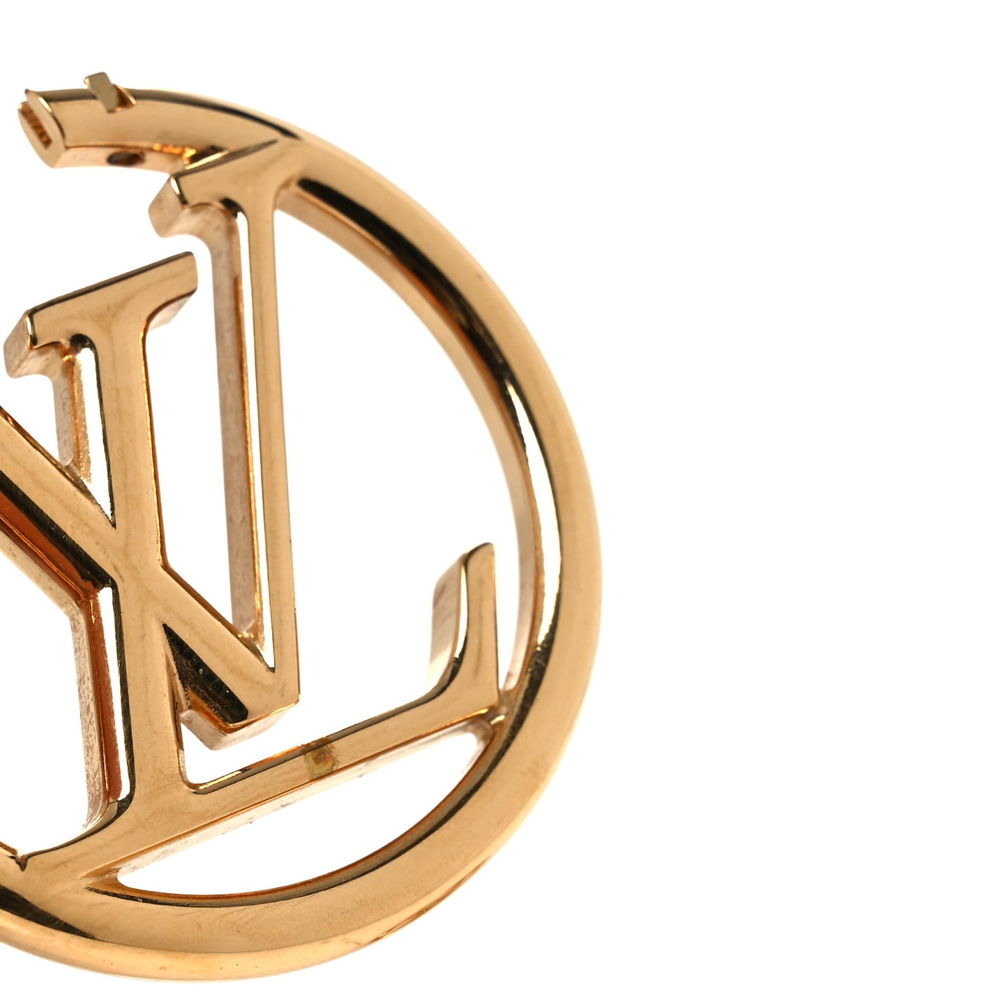 Metal Louise Hoop Earrings Gold