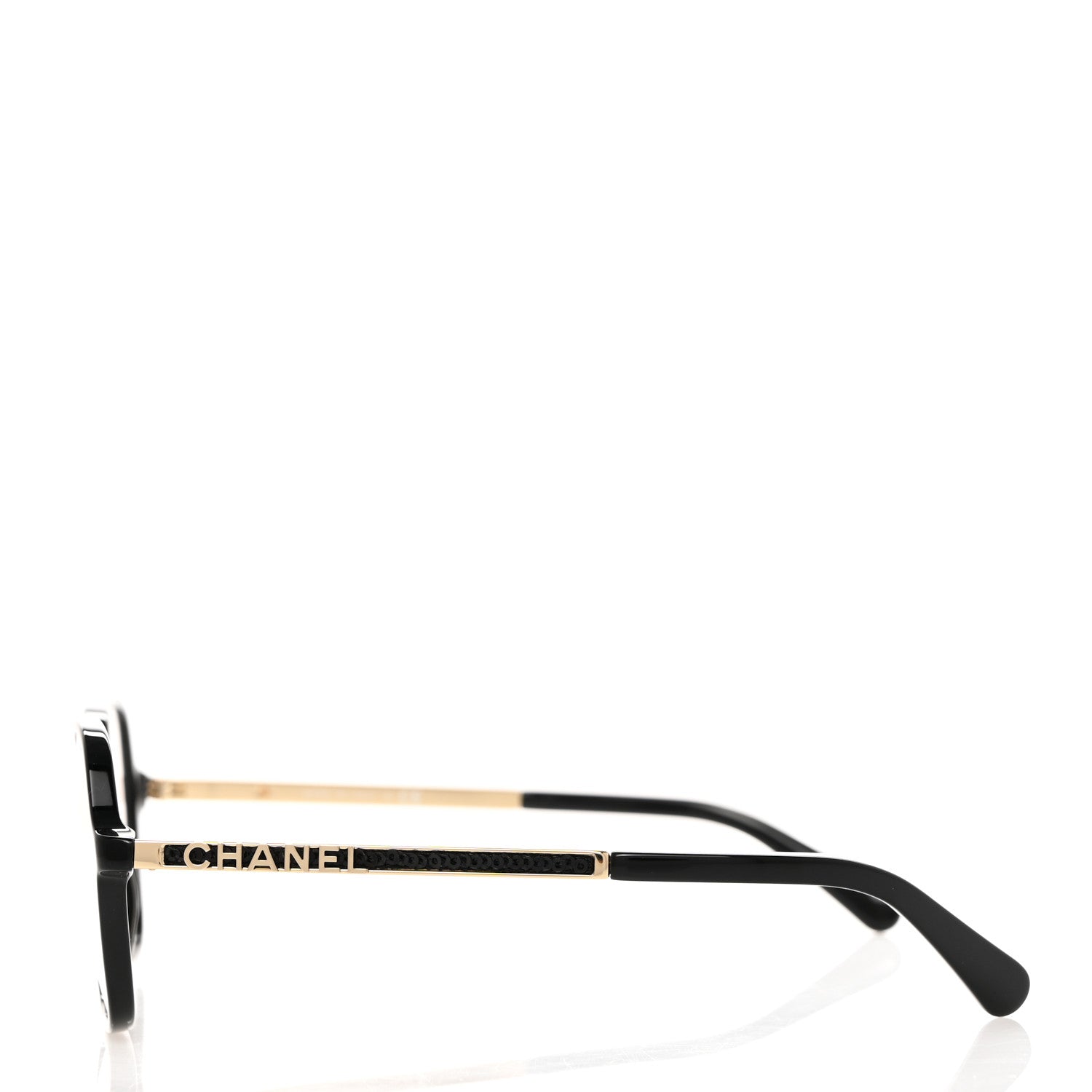 Chanel Acetate Square Eyeglasses 3417-S Black 3 of 8