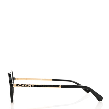 Chanel Acetate Square Eyeglasses 3417-S Black 3 of 8