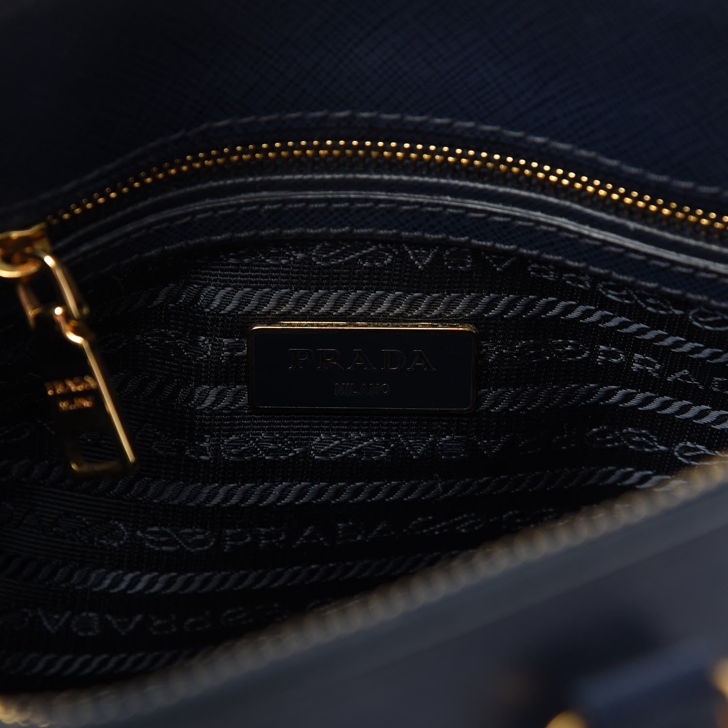Prada Saffiano Lux Small Promenade Tote Baltico 8 of 10