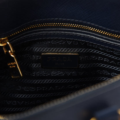 Prada Saffiano Lux Small Promenade Tote Baltico 8 of 10