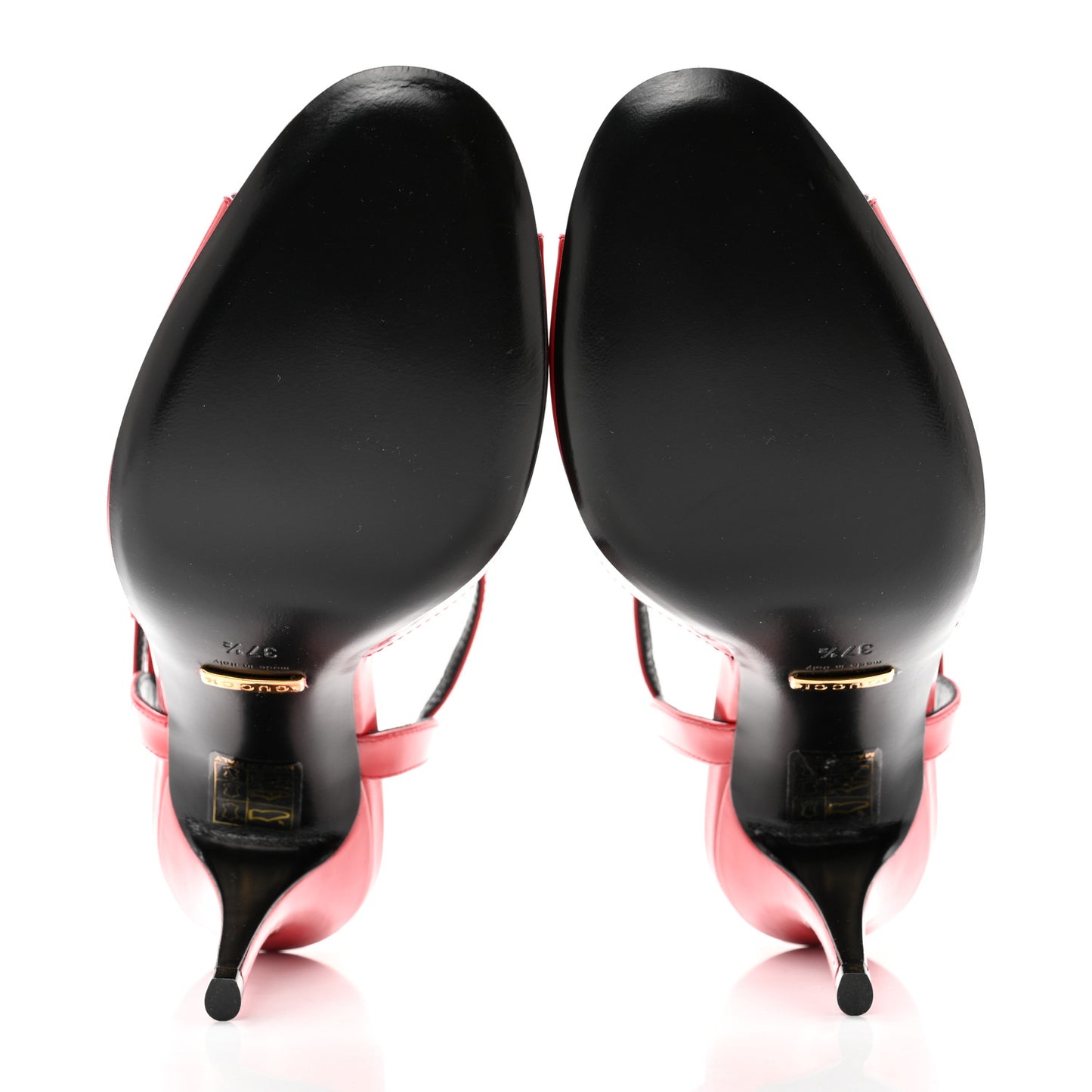 Regent Calfskin Peep Toe Sandals 37.5 Heron Red
