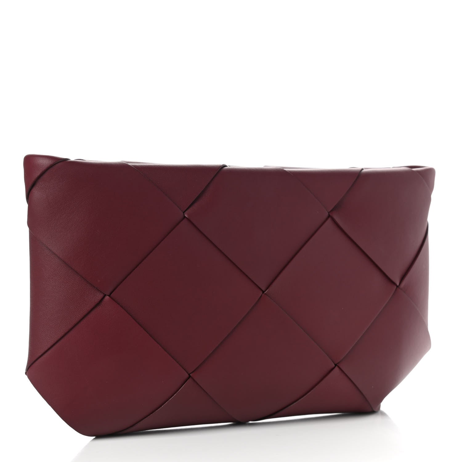 Bottega Veneta Woven Nappa Clutch Red 3 of 7