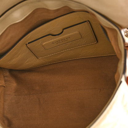 Givenchy Creased Patent Calfskin Medium ID Flap Dune 8 of 12