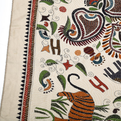 Hermes Cashmere Silk Carre Kantha Shawl 140 8 of 9