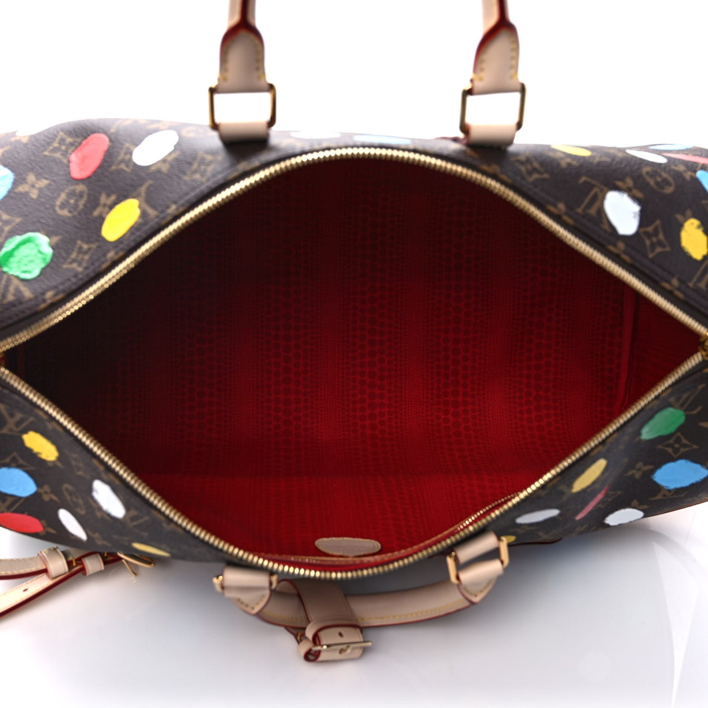 LV X YK Monogram Dots Keepall Bandouliere 45