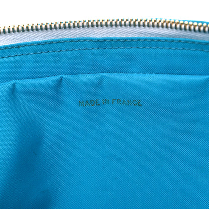 Chanel Canvas Quilted Shoulder Bag Turquoise 8 of 14