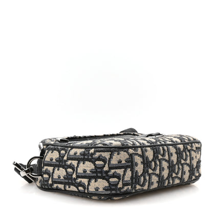 Christian Dior HOMME Oblique Mini Safari Messenger Navy Blue 3 of 10