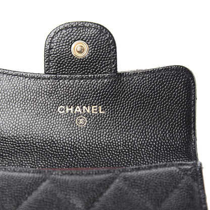 Chanel Caviar Quilted Flap Card Holder Black 5 of 7