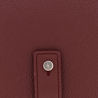 Saint Laurent Grained Calfskin Sac De Jour Compact Wallet Rouge Legion 10 of 12