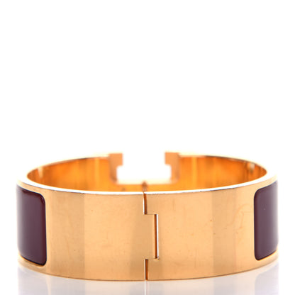 Hermes Enamel Wide Clic Clac H Bracelet PM Moka 3 of 5