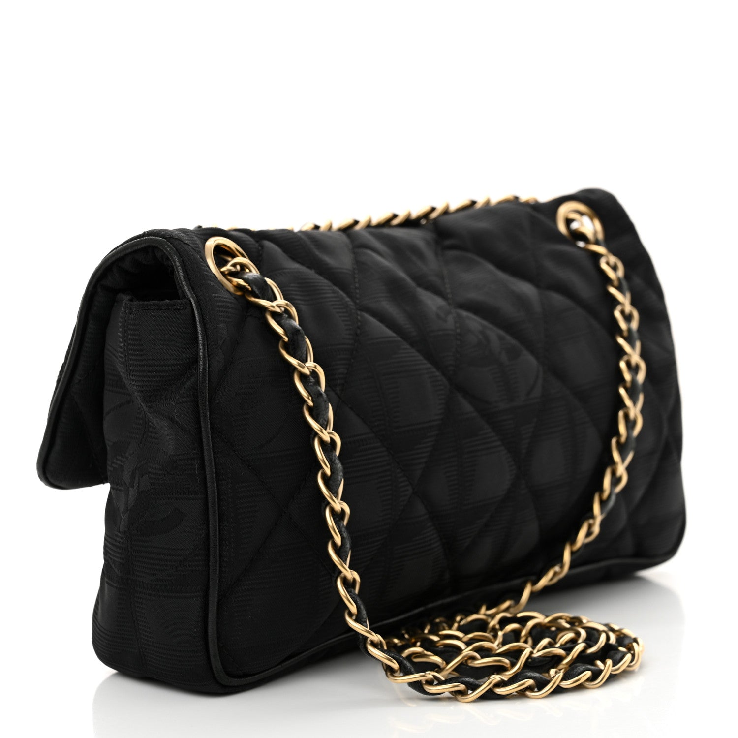 Chanel Nylon Quilted Travel Flap Black 3 of 10