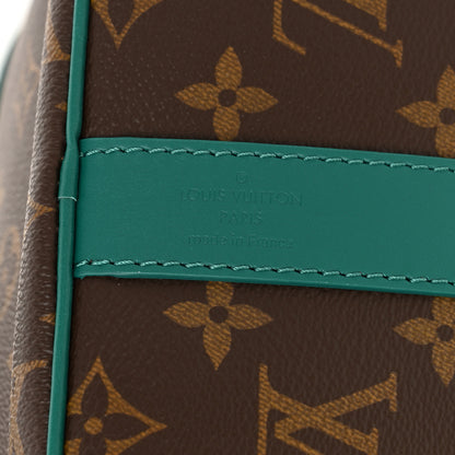 Louis Vuitton Monogram Macassar Keepall Bandouliere 35 Borneo Green 9 of 9
