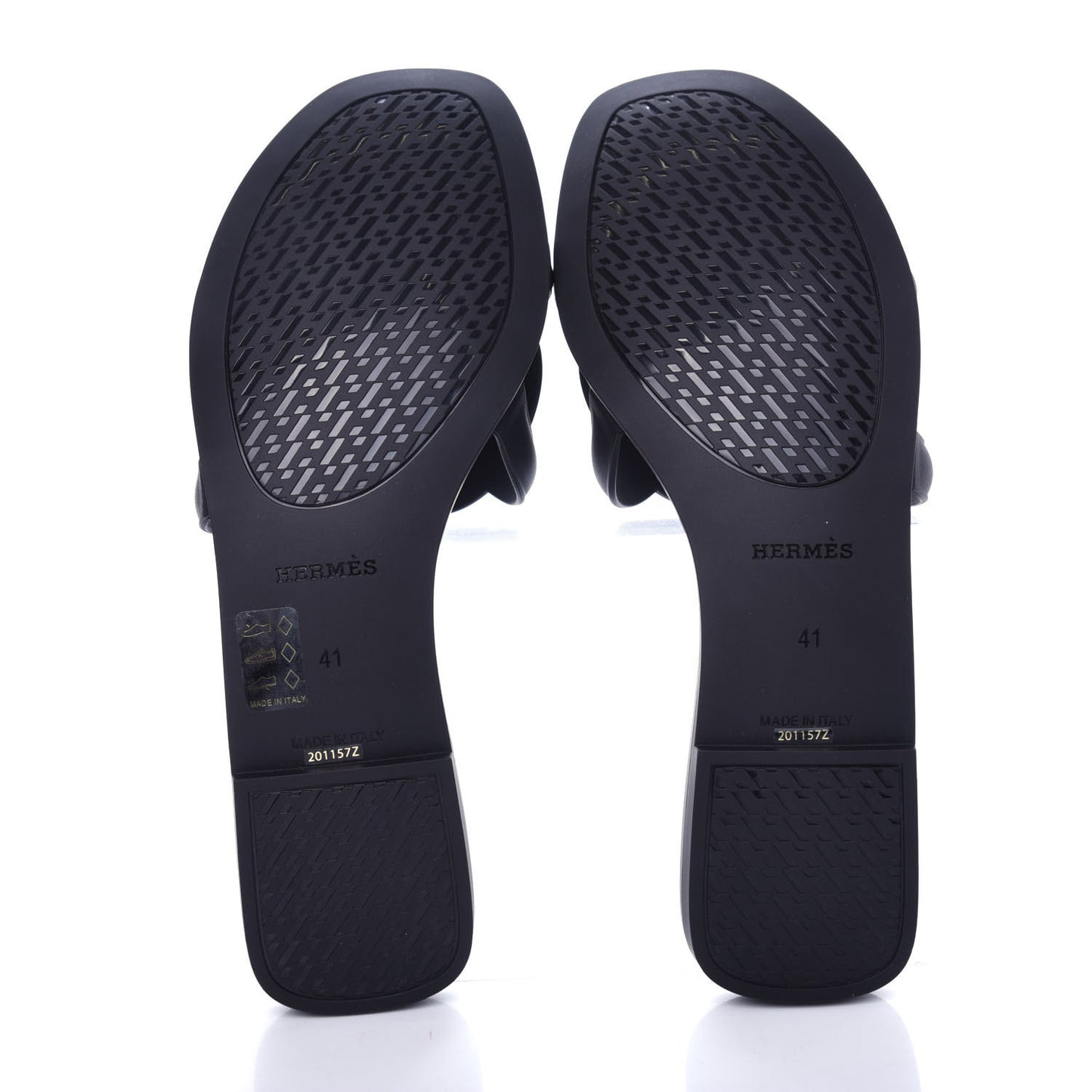 Rubber Aloha Sandals 41 Black