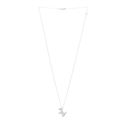 Roberto Coin 18K White Gold Diamond Scottie Dog Pendant Necklace 3 of 5