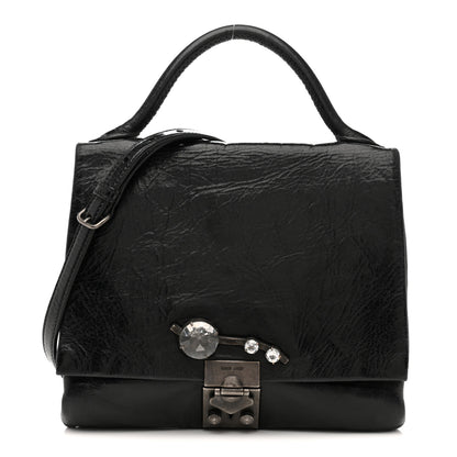 Miu Miu Vitello Shine Crystal Shoulder Bag Black 1 of 16