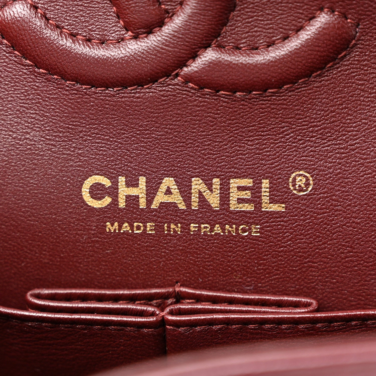 Chanel Caviar Quilted Small Double Flap Burgundy 6 of 11