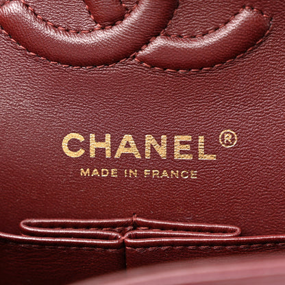 Chanel Caviar Quilted Small Double Flap Burgundy 6 of 11