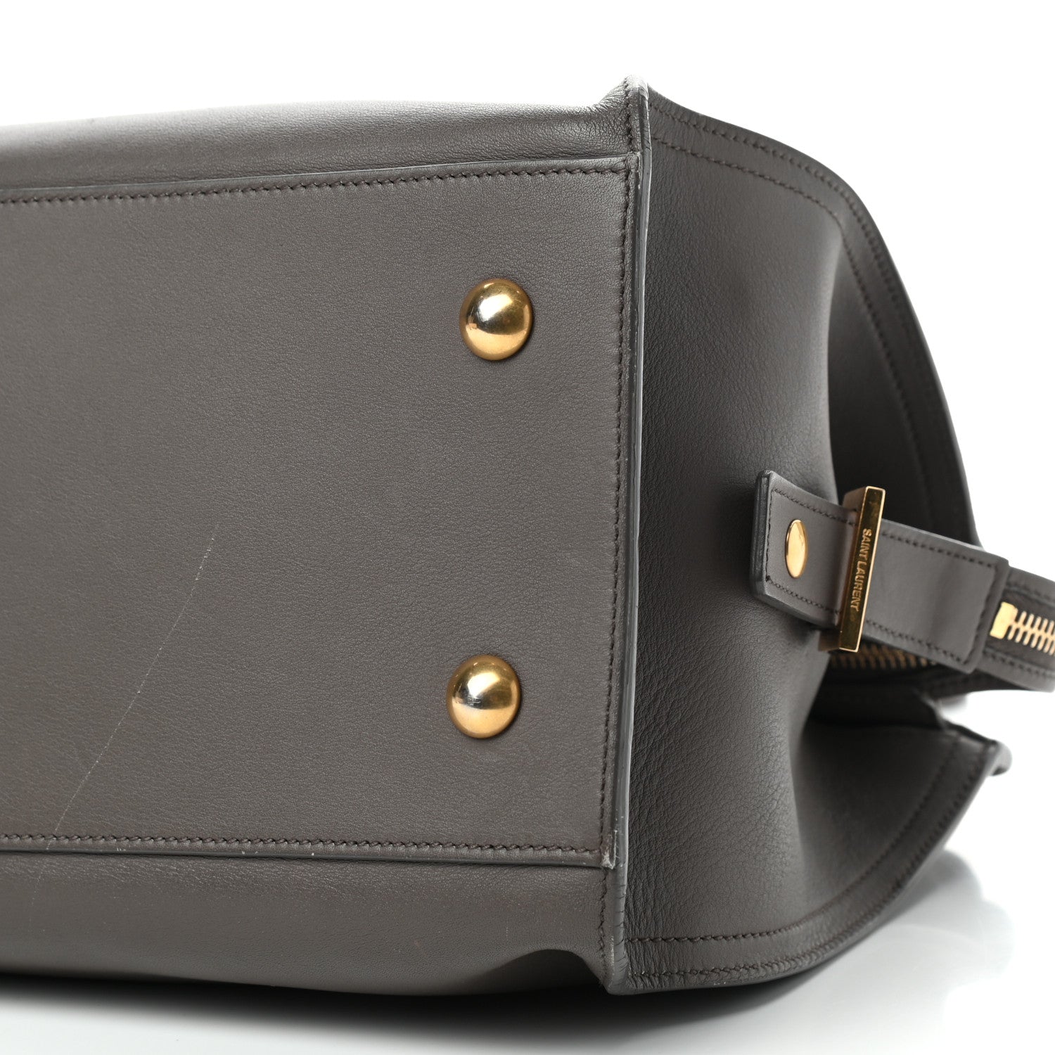 Saint Laurent Calfskin Small Classic Y Cabas Gray 6 of 14