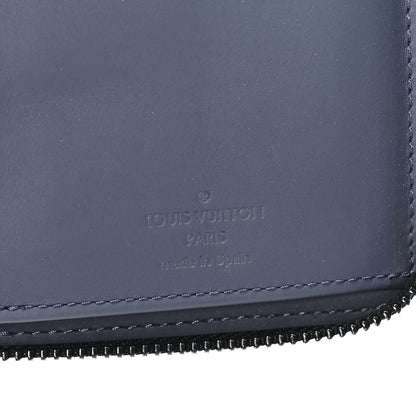 Louis Vuitton Calfskin Monogram Shadow Vertical Zippy Wallet Blue 6 of 6