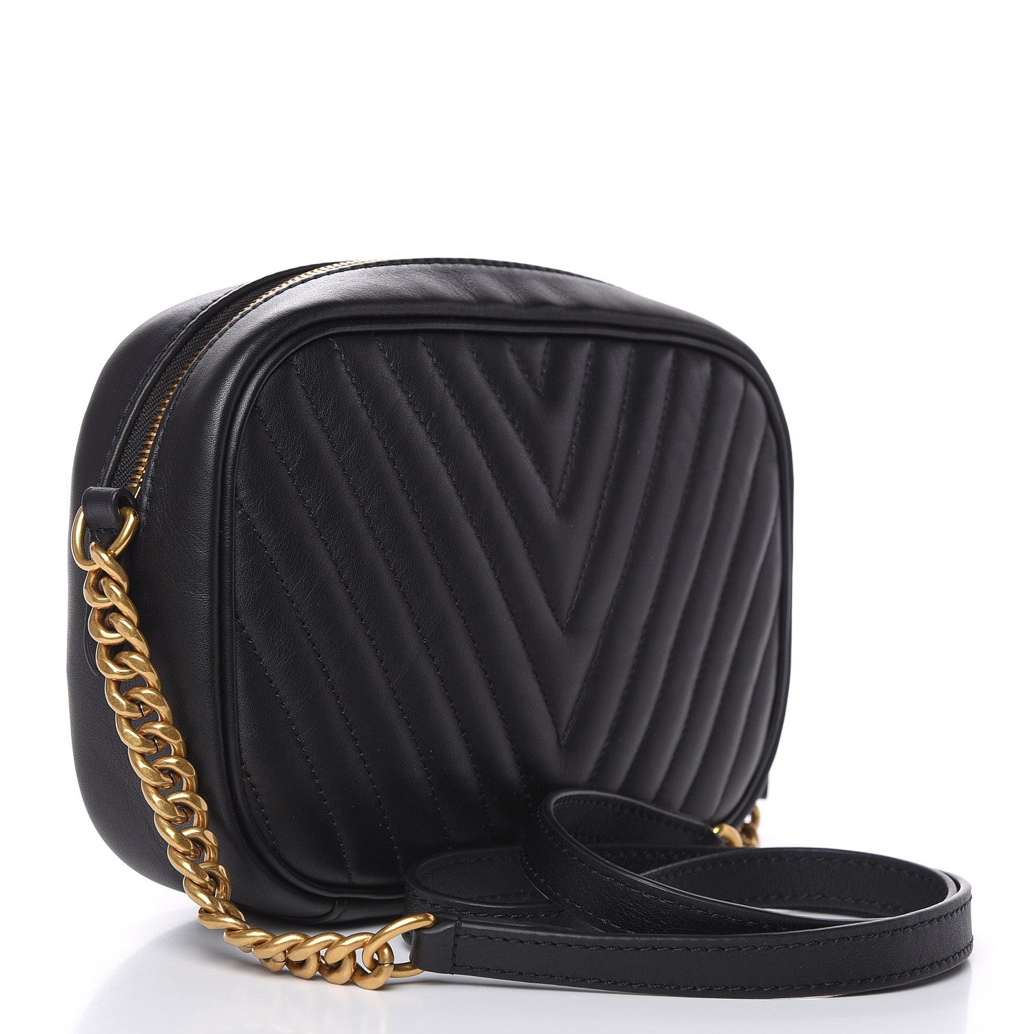 Louis Vuitton Calfskin New Wave Camera Bag Black 3 of 9