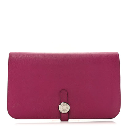 Hermes Evercolor Dogon Duo Wallet Rose Pourpre 1 of 13
