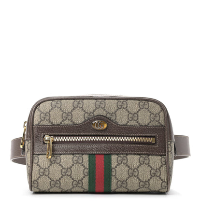 Gucci GG Supreme Monogram Web Small Ophidia Belt Bag 75 30 Dark Brown 1 of 14