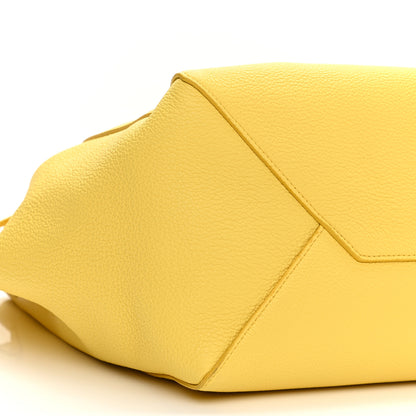 Celine Soft Grained Calfskin Small Belt Cabas Phantom Citron 8 of 12