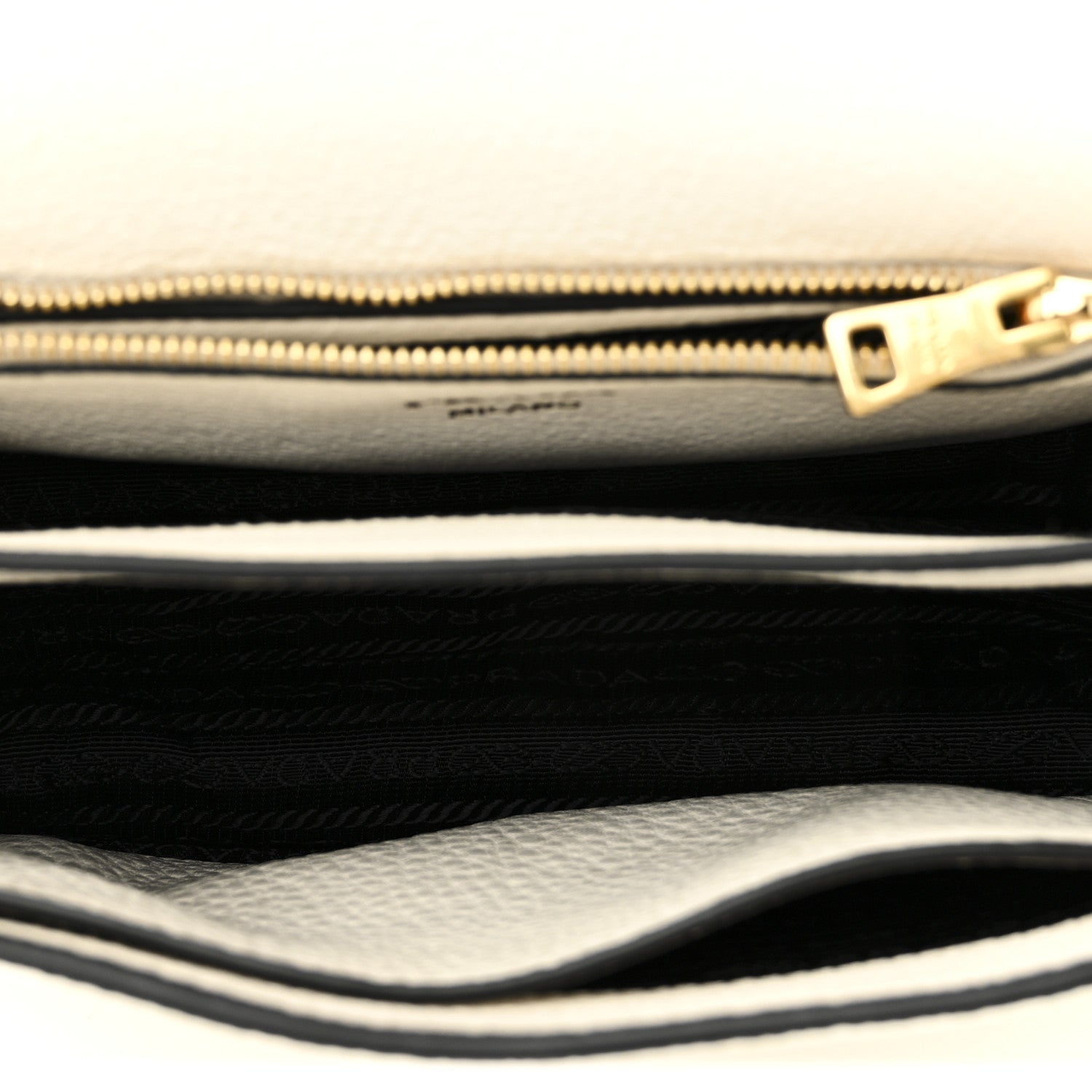 Prada Vitello Daino Flap Crossbody Bianco 5 of 9