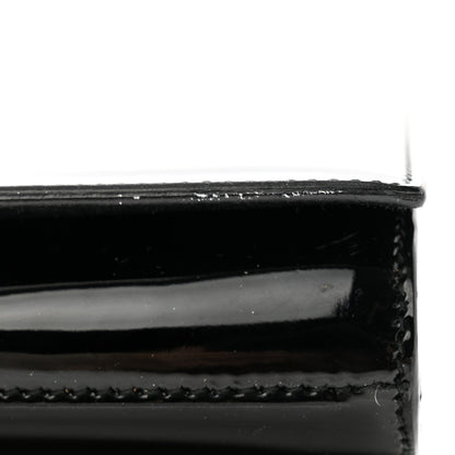 Saint Laurent Patent Monogram Large Belle De Jour Clutch Black 10 of 12
