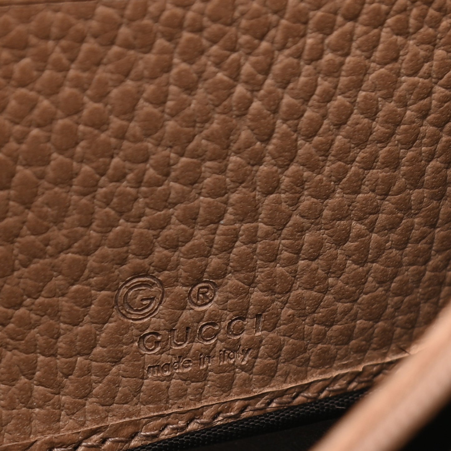 Dollar Calfskin Interlocking G Continental Wallet Camelia
