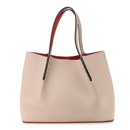 Christian Louboutin Calfskin Spiked Small Cabarock Shopper Tote Rose De Chine 1 of 10