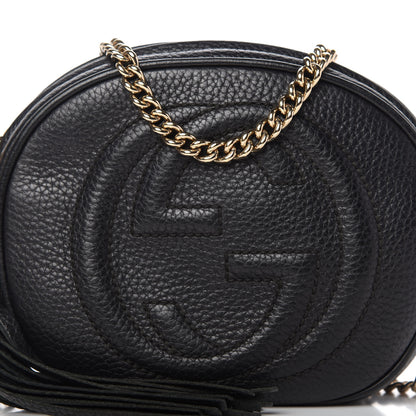 Gucci Pebbled Calfskin Mini Soho Chain Bag Black 10 of 10