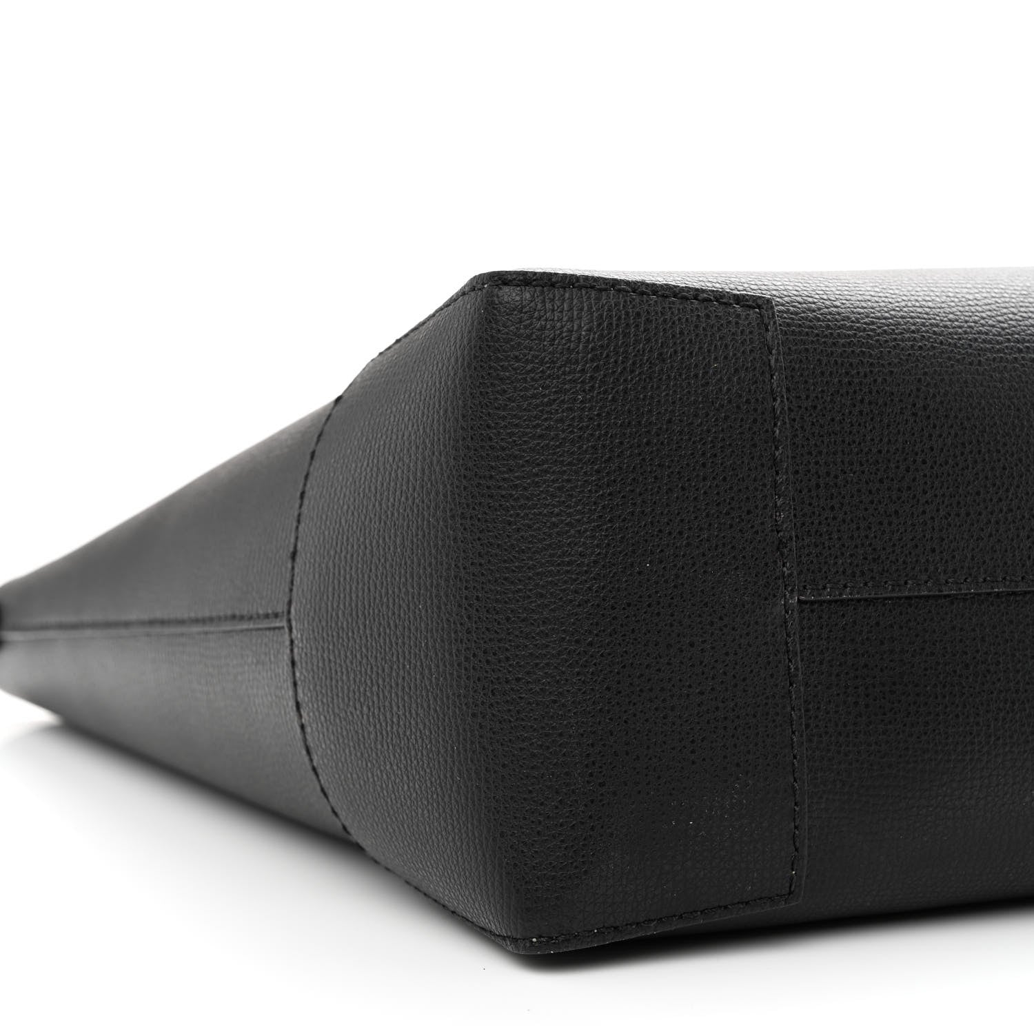 Burberry Grainy Calfskin Haymarket Check Tote Black 8 of 14