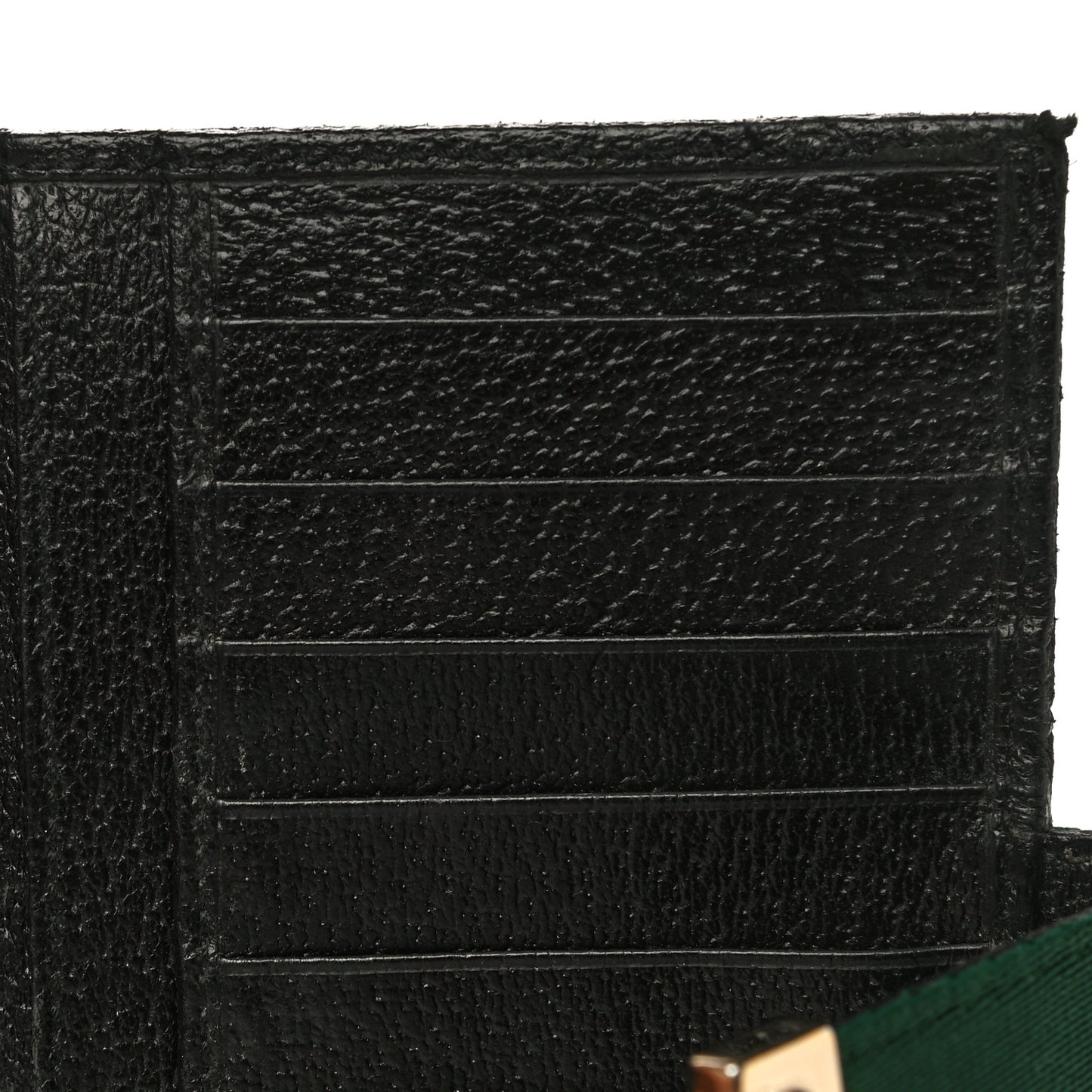 Monogram Grained Calfskin Ladies Web Continental Wallet Black