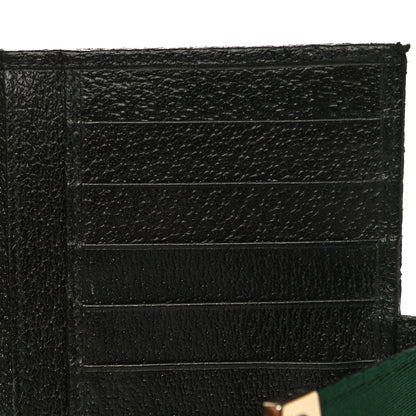 Gucci Monogram Grained Calfskin Ladies Web Continental Wallet Black 13 of 22