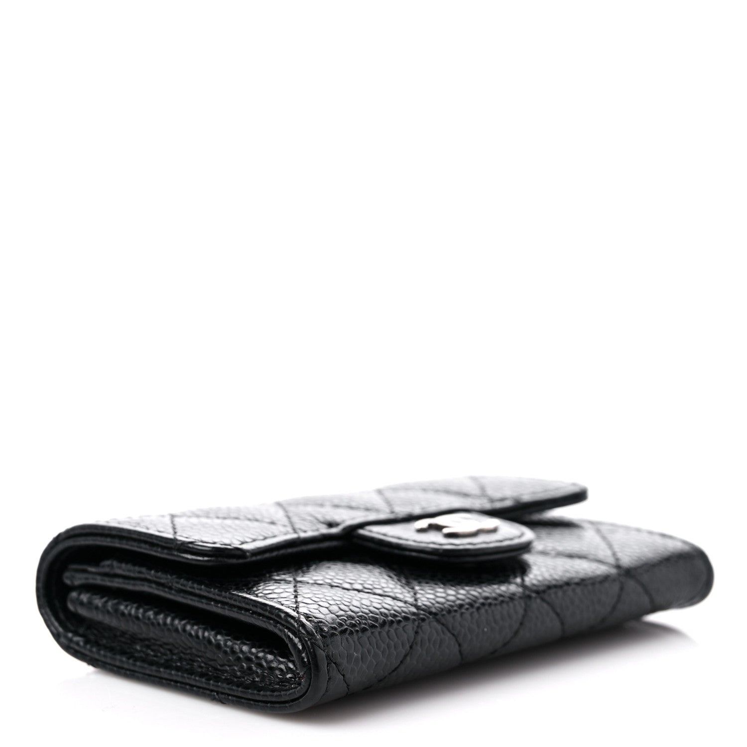 Chanel Caviar Quilted Flap Card Holder Black 4 of 10