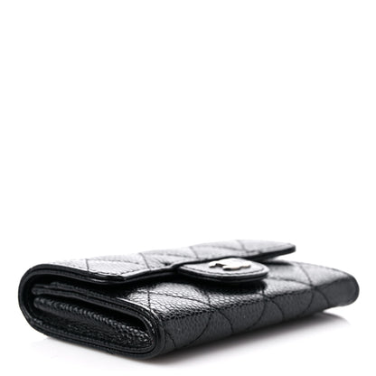 Chanel Caviar Quilted Flap Card Holder Black 4 of 10