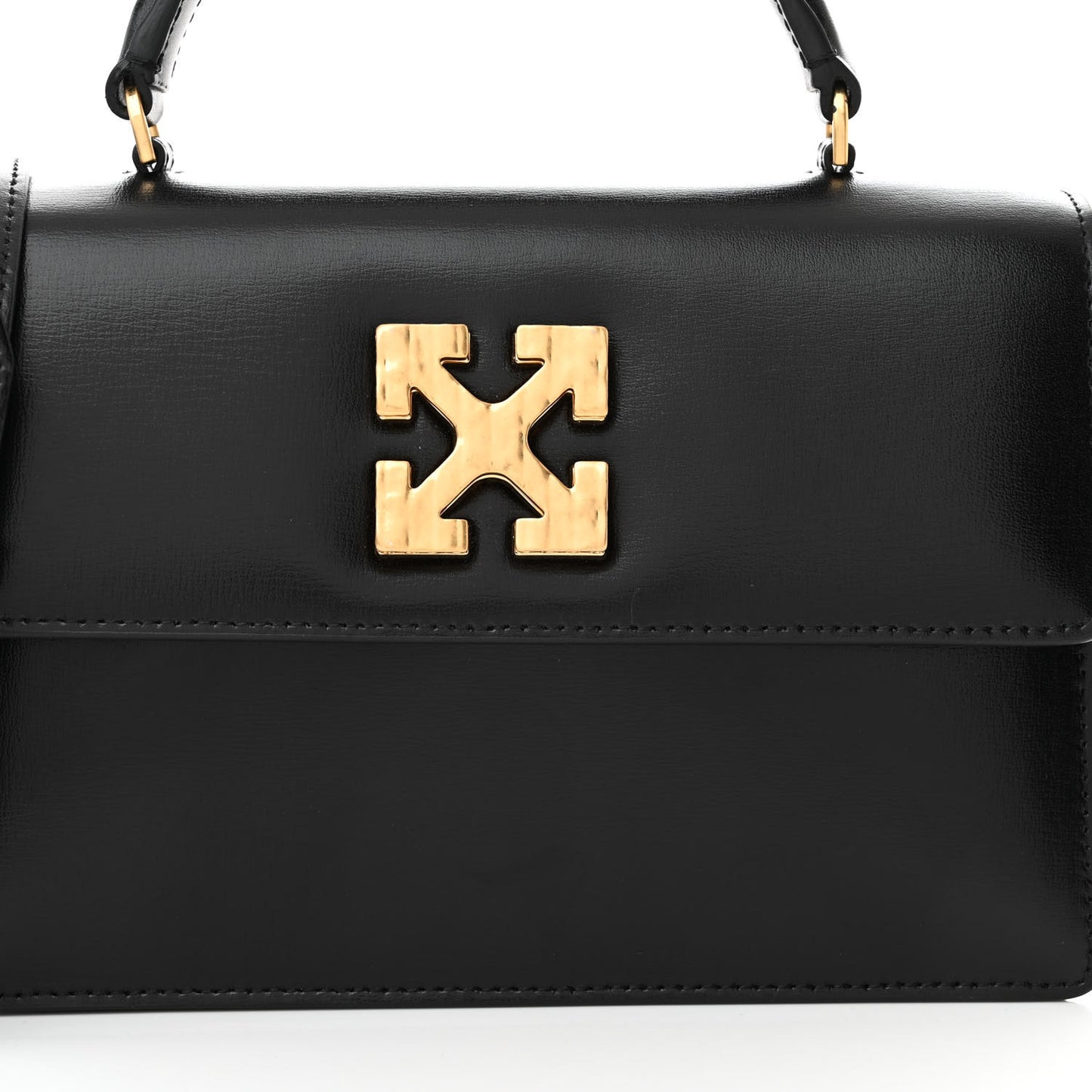 Calfskin Jitney 1.4 Top Handle Bag Black