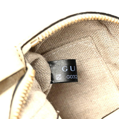 Gucci Monogram Dollar Calfskin Mini Bree Messenger Bag Beige Ebony Avoire 8 of 11