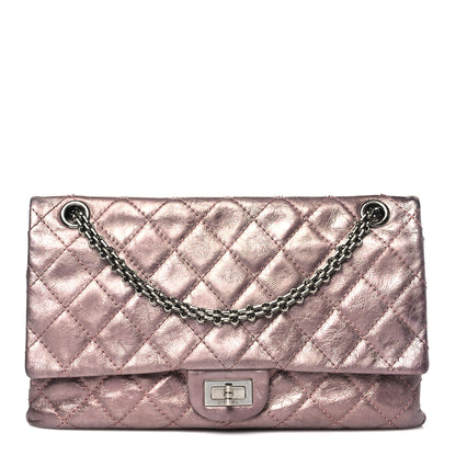 Chanel Metallic Aged Calfskin Quilted 2.55 Reissue 226 Flap Rose Fonce 1 of 11