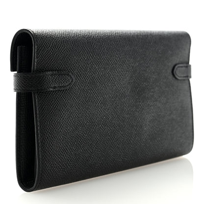 Hermes Epsom Kelly Longue Wallet Black 3 of 9